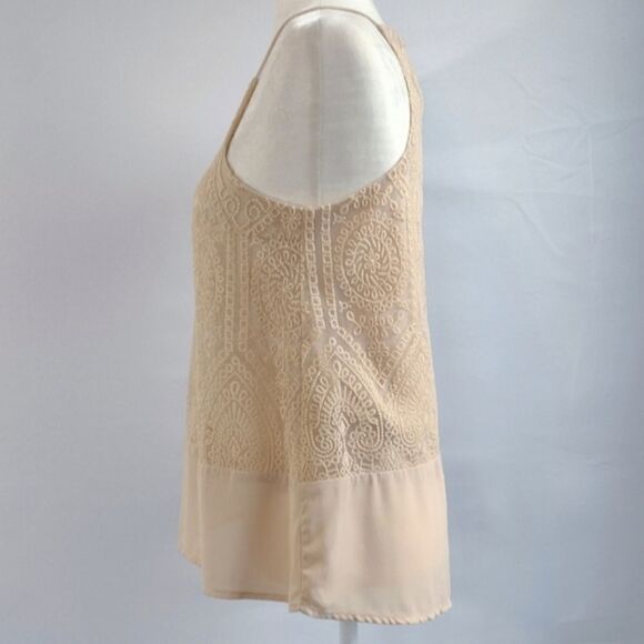 Doe & Rae Embroidered Halter Tank Top - S - Picture 4 of 10